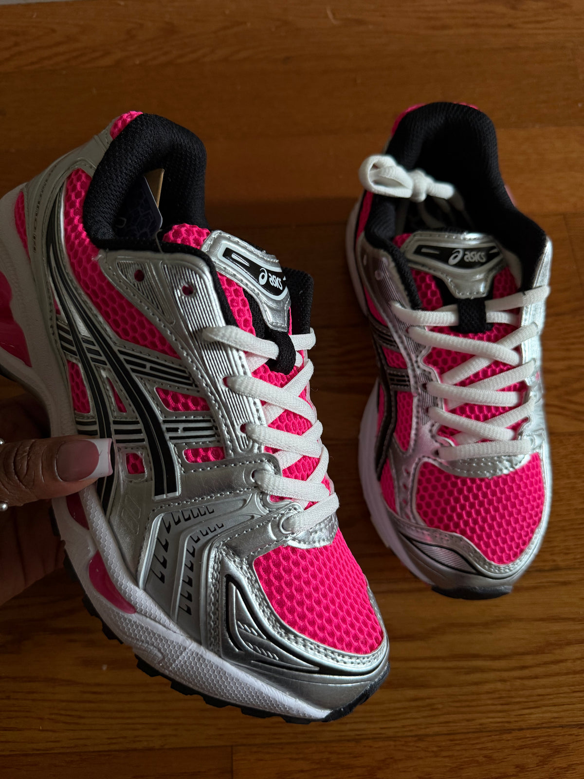 pink asics