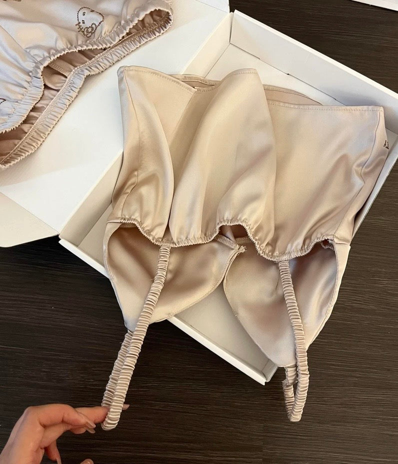 KITTY SATIN PAJAMA SET