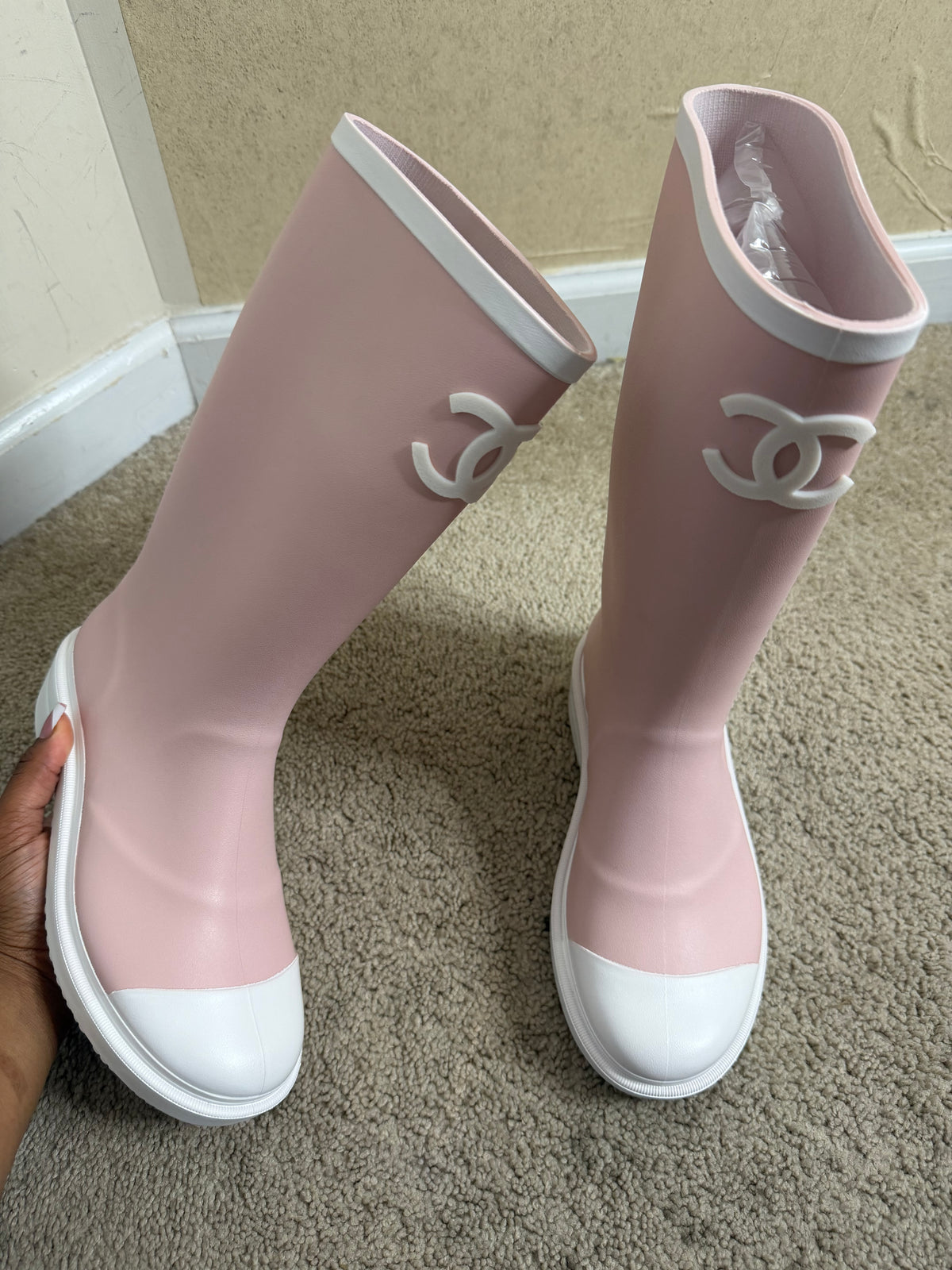 pink cc boots