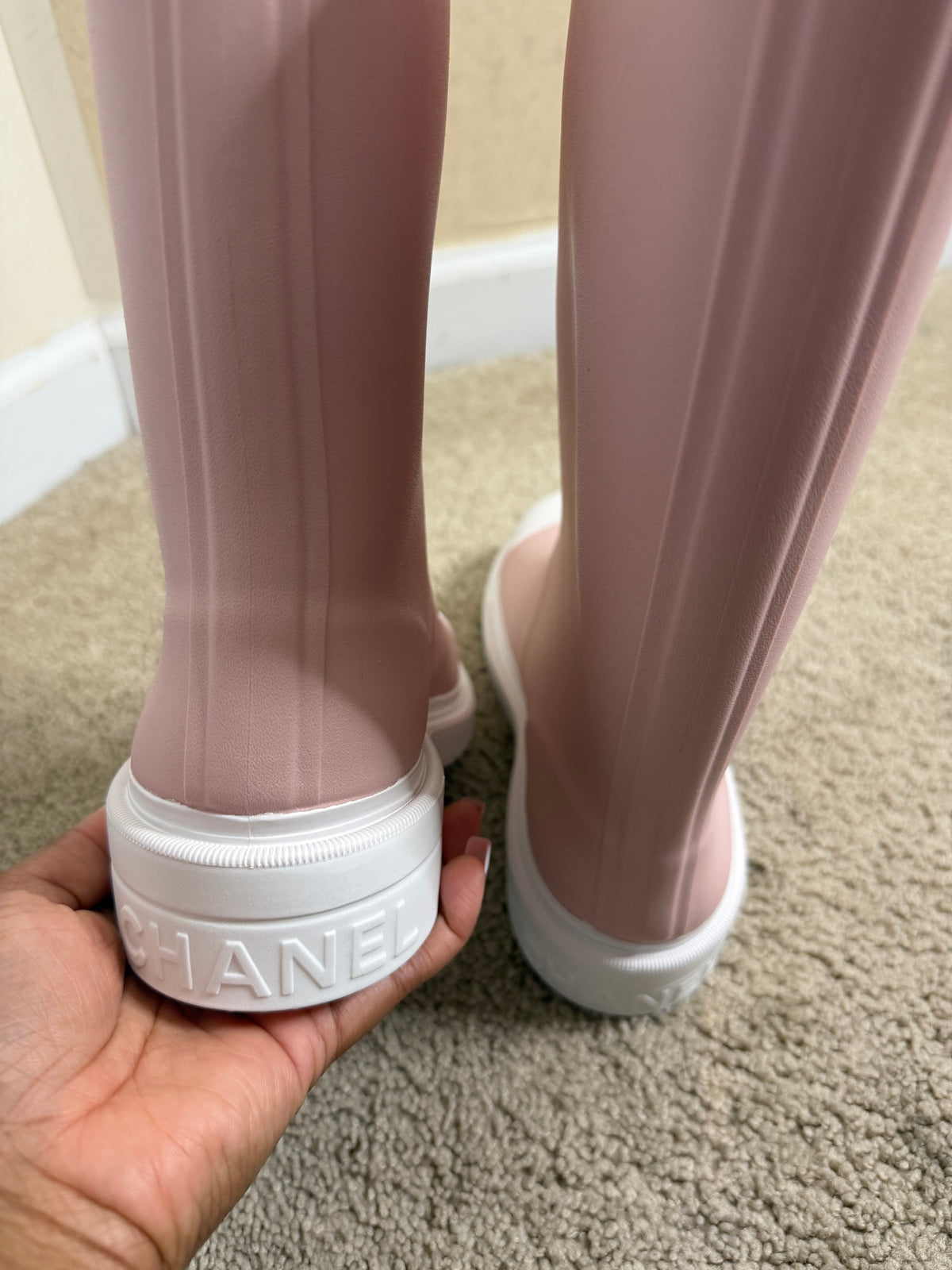 pink cc boots