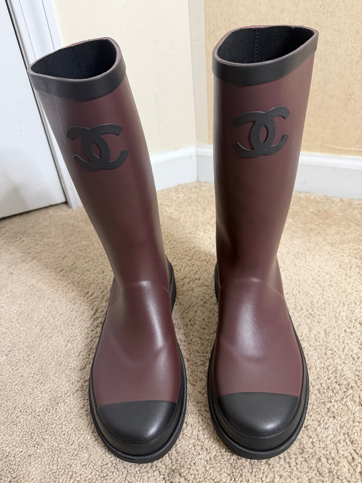 burgandy cc boots