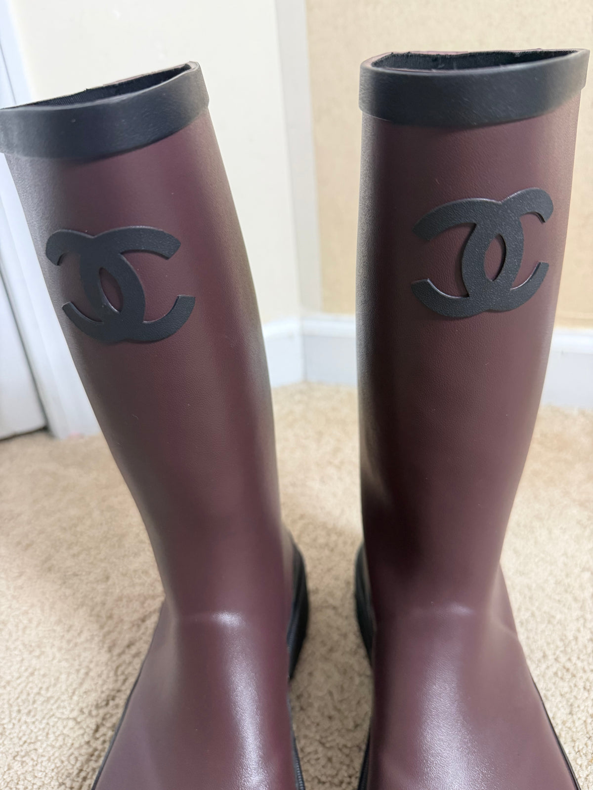 burgandy cc boots