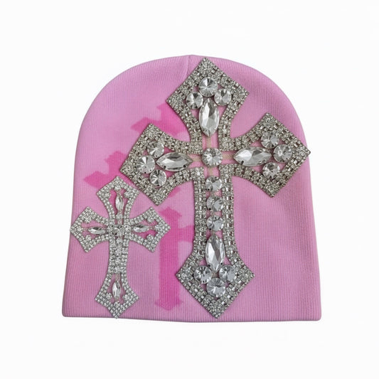 CRYSTAL CROSS BEANIE