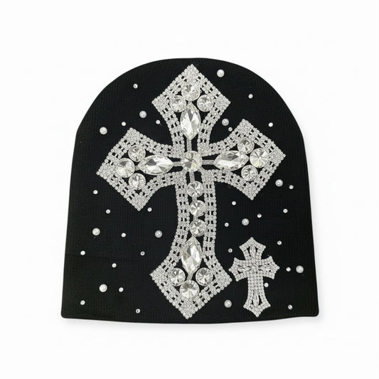 FULLY ICED CROSS BEANIE