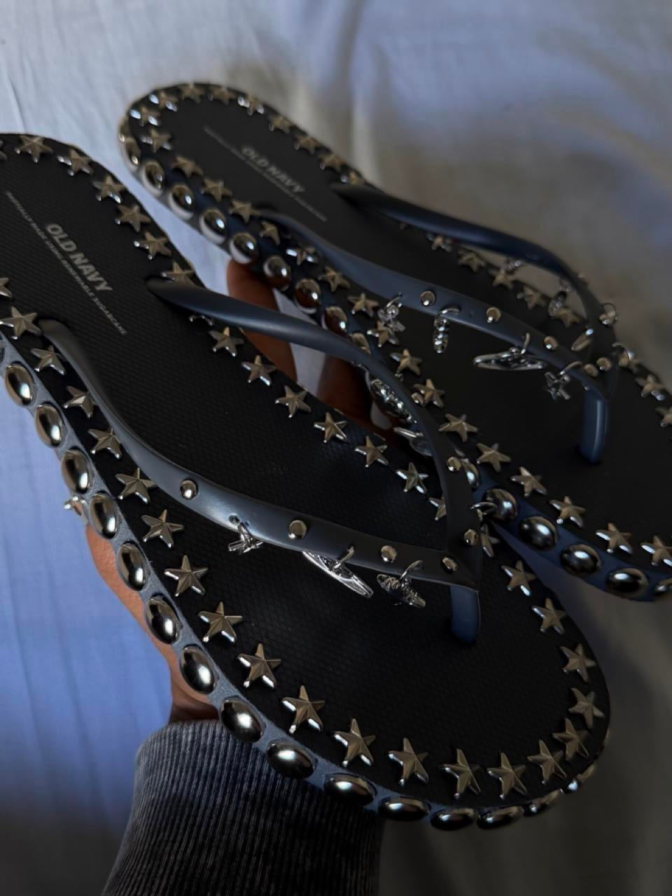 custom star girl flip flops