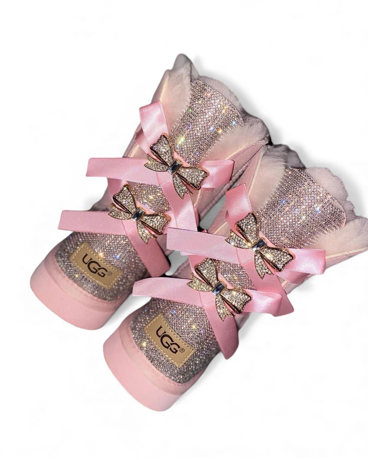 sparkle fur boots