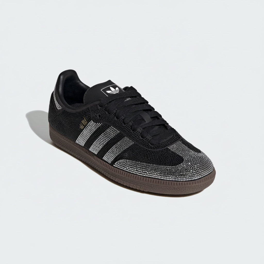 crystal stripe sneakers