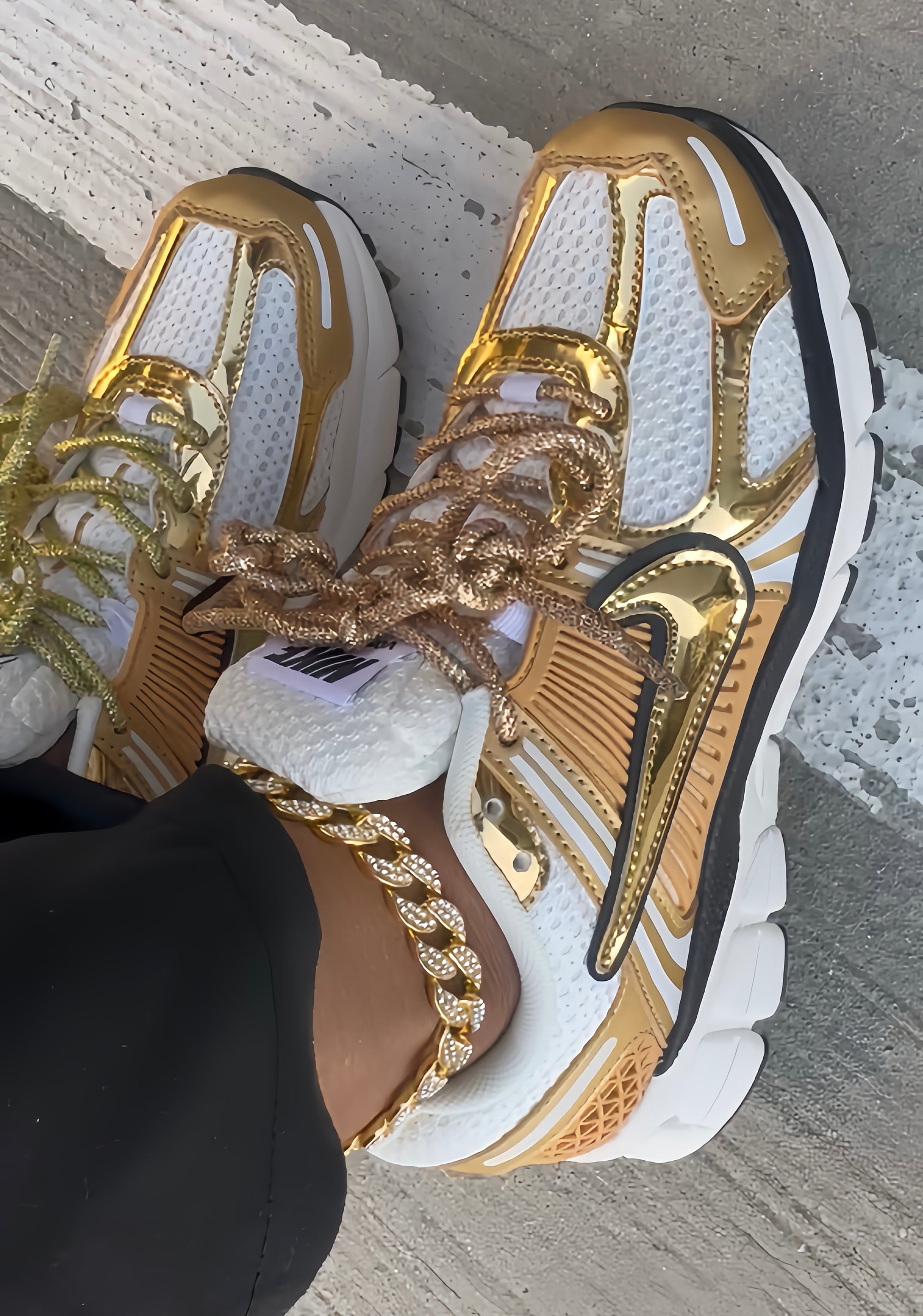 Gold Anklet + Laces Set