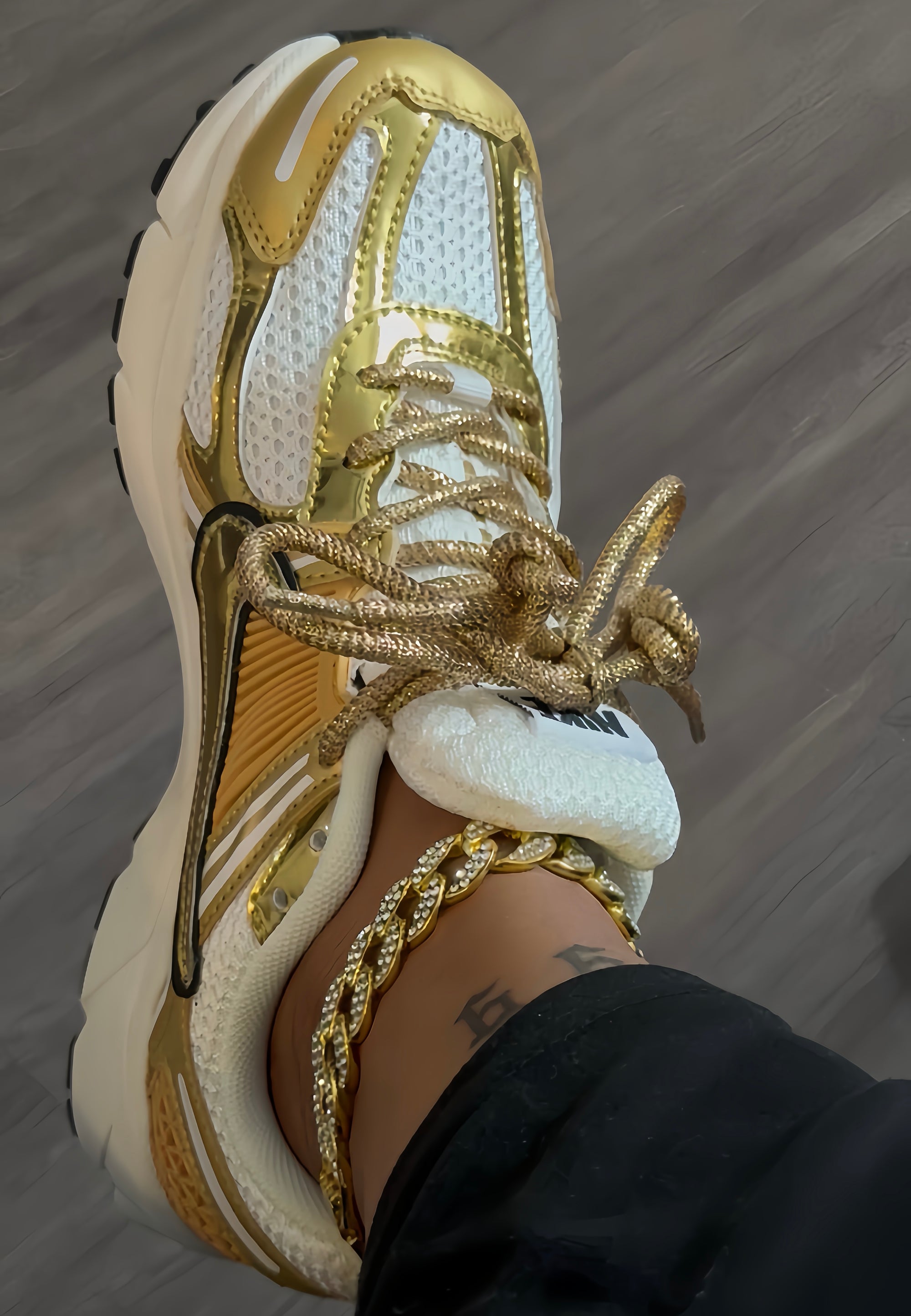 Gold Anklet + Laces Set